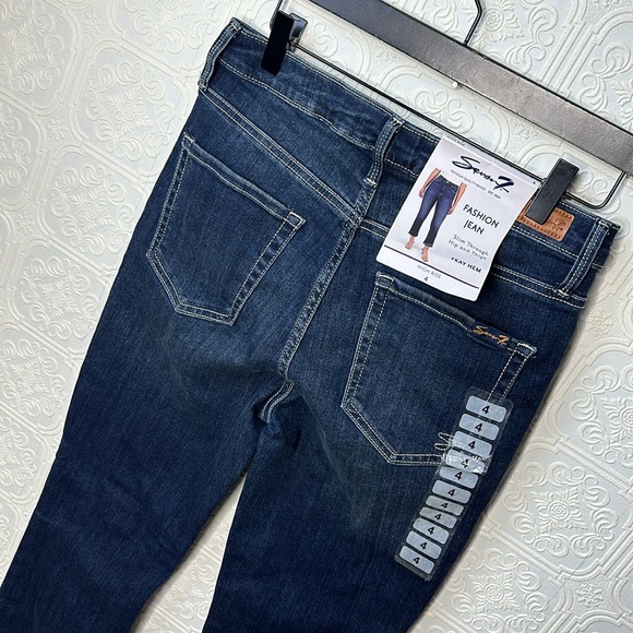 Seven7 | High Rise Cropped Fray Hem Denim | Size 4 NWT - Picture 8 of 16